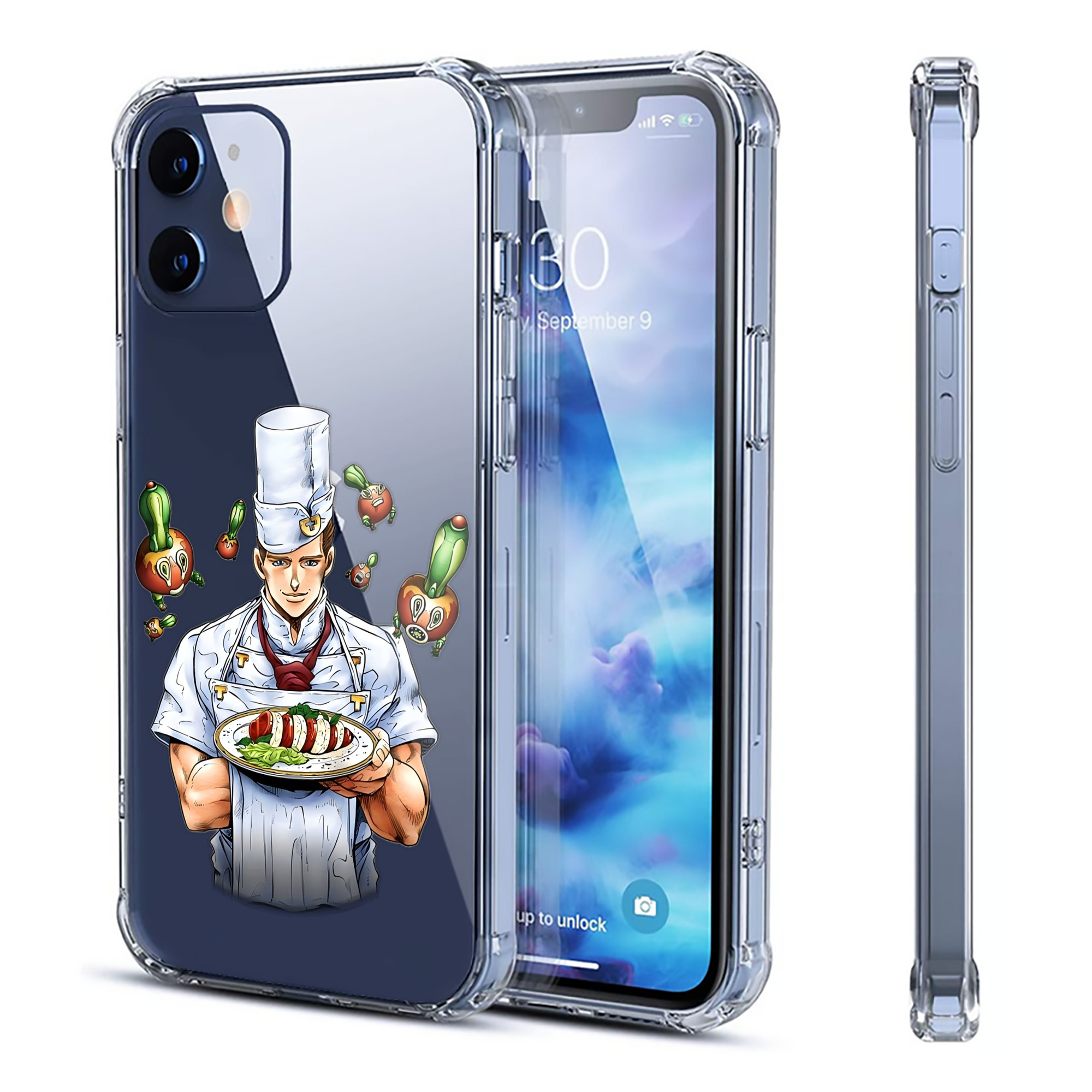 （画像用） ジョジョの奇妙な冒険 Tonio Trussardi JoJo's Bizarre Adventure トニオ?トラッサルディ 【iPhone 12シリーズ対応】透明スマホケース（クリアソフトケース）